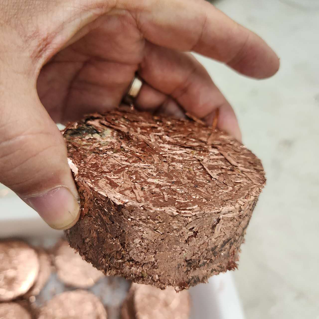 Fine Copper Chips Briquetting & Recycling