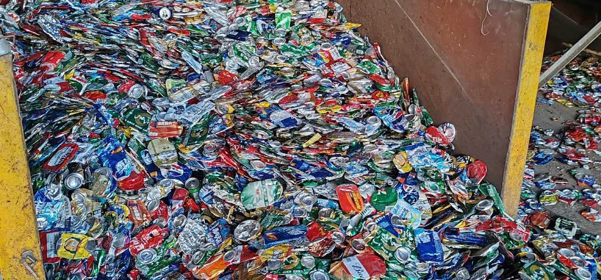 Used Aluminum Beverage Can Baling