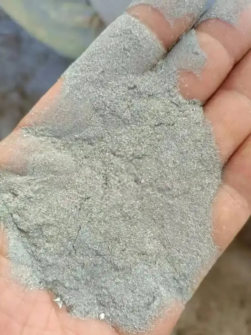 Fine grey metallic particles, supplied material example with composition unverified